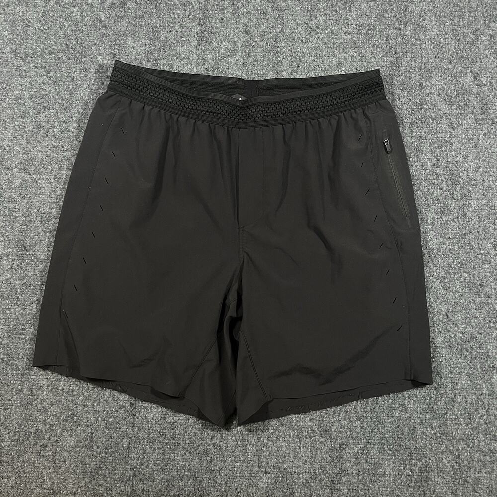 Ten Thousand Session Shorts Mens M Black 7 Inch Lined Running Gym Interval